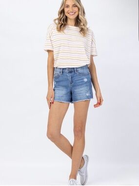 Judy Blue Distressed Jean Shorts XL- NWT